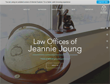 Tablet Screenshot of jjounglawfirm.com
